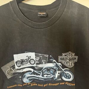 Harley-Davidson Black Short Sleeve Tee with Motorcycle Design